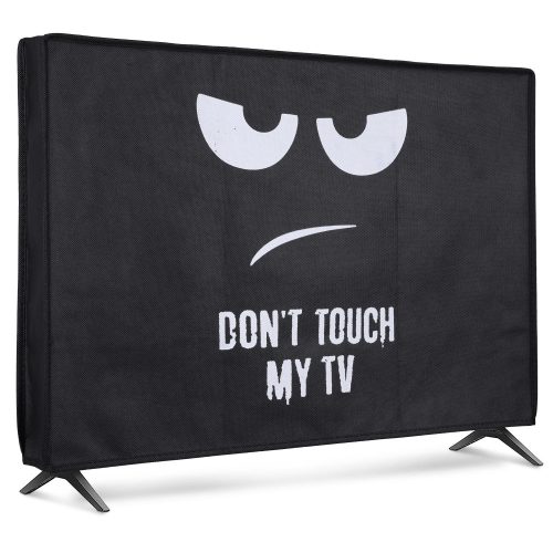 Husa pentru televizor de 24" Kwmobile, Negru/Alb, Plastic, 60368.01