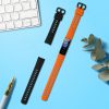 Set 2 curele kwmobile pentru Honor Band 5/Band 4, Silicon, Negru/Portocaliu, 59596.04