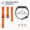 Set 2 curele kwmobile pentru Honor Band 5/Band 4, Silicon, Negru/Portocaliu, 59596.04