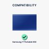 Husa de protectie Kwmobile pentru Samsung SSD T7 , Albastru, Silicon, 60377.04