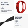 Set 2 curele kwmobile pentru OPPO Band Sport, Silicon, Negru/Rosu, 57437.12