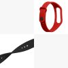 Set 2 curele kwmobile pentru OPPO Band Sport, Silicon, Negru/Rosu, 57437.12