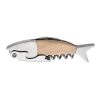 Deschizator de vin Kwmobile, Gri/Maro, Metal, 60425.35
