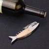 Deschizator de vin Kwmobile, Gri/Maro, Metal, 60425.35