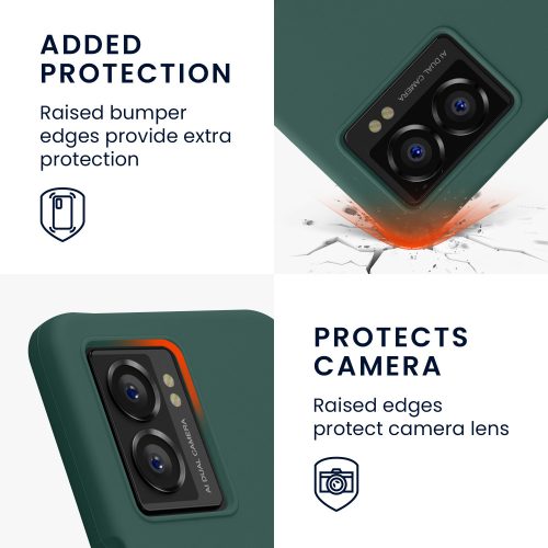 Husa OnePlus Nord N300, Silicon, Verde, 60424.166