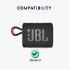 Husa kwmobile pentru JBL GO 3, Silicon, Negru, 60427.01