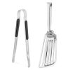Set spatula si cleste pentru peste Navaris, 30 cm, din otel inoxidabil, 60458.01