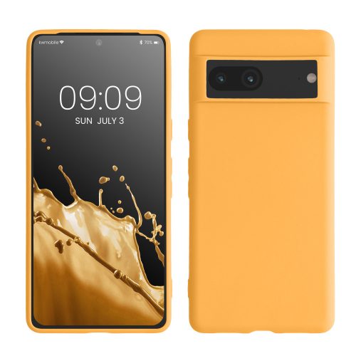 Husa Google Pixel 7, Silicon, Portocaliu, 59399.150