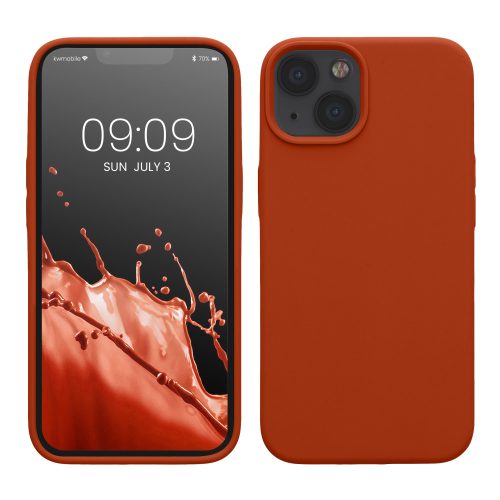 Husa Apple iPhone 13, Silicon, Maro, 55878.249