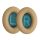 Set 2 Earpads kwmobile pentru Bose Soundlink Around-Ear Wireless II, Piele ecologica, Maro, 45044.11