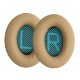 Set 2 Earpads kwmobile pentru Bose Soundlink Around-Ear Wireless II, Piele ecologica, Maro, 45044.11