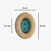 Set 2 Earpads kwmobile pentru Bose Soundlink Around-Ear Wireless II, Piele ecologica, Maro, 45044.11