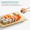Set 16 piese kit sushi Navaris pentru incepatori, tava bambus, 24x15x2 cm, 60621.01