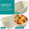 Tava ceramica pentru paine Navaris, material din lut rezistent, cu capac, 60645,01