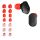 Set 14 Eartip kwmobile pentru Sony WF-1000XM3/WF-1000XM4, Silicon, Rosu/Alb , 50710.09