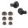 Set 6 Eartip kwmobile pentru Jabra Elite 75t/Elite 65t/Elite Active, Silicon, Gri, 56868.22
