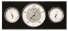 Stație meteo Fischer 9103S-06, barometru, higrometru și termometru, alamă și lemn negru, 28 x 12,5 cm Fischer 4260034961982 imagine 2