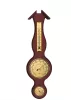 Stație meteo Fischer 6690-22, barometru, higrometru și termometru, alamă și lemn mahon, 39 x 11,5 cm Fischer 4260034964365 imagine 2