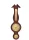 Stație meteo Fischer 6690-22, barometru, higrometru și termometru, alamă și lemn mahon, 39 x 11,5 cm Fischer 4260034964365 imagine 2
