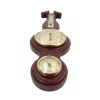 Stație meteo Fischer 6690-22, barometru, higrometru și termometru, alamă și lemn mahon, 39 x 11,5 cm Fischer 4260034964365 imagine 5