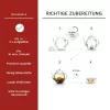 Set degustare ceai infloritor Creano ErbluhTee, 6 sfere, 6 sortimente, ceai alb