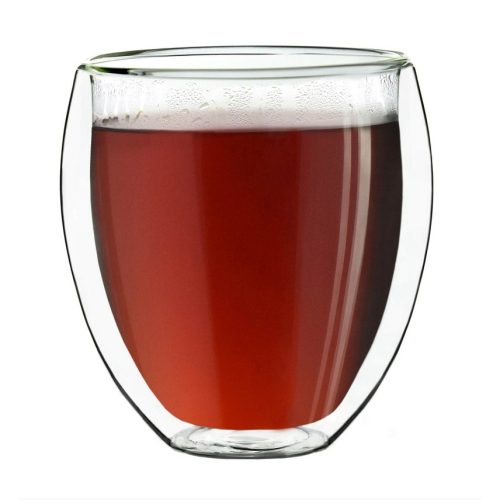 Pahar termic Creano DG-Bauchig XXL, 400 ml, sticla borosilicata, perete dublu