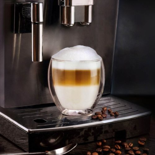 Pahar termic Creano DG-Bauchig XXL, 400 ml, sticla borosilicata, perete dublu