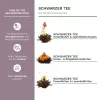 Set cadou ceai infloritor Creano, 6 sfere, ceai negru, cutie lemn in forma de inima, 3 combinatii florale