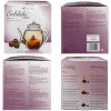 Set cadou Creano ErbluhTee Mix, ceainic din sticla 500 ml si 6 bile ceai infloritor negru, 3 varietati