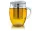 Pahar pentru ceai Creano All-in-One, 400 ml, cu infuzor din inox si capac din sticla