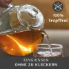 Ceainic din sticla Creano All-in-One, 1,3 L, cu infuzor din inox si capac, anti-picurare