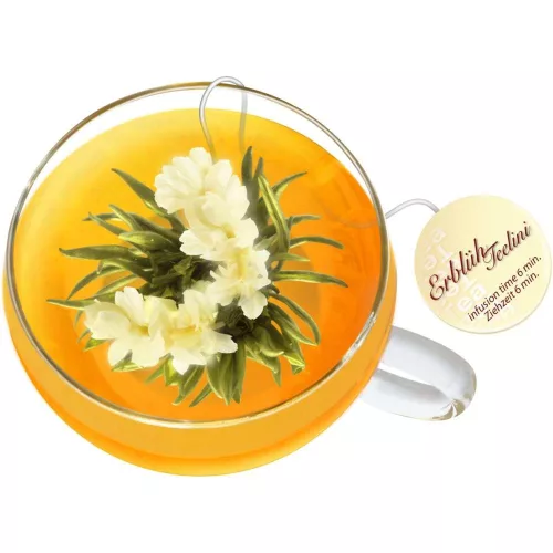 Set cadou ceai infloritor Creano ErbluhTeelini, 6 bile, 4 sortimente, alb, 30 g