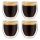 Set 4 pahare espresso termice Creano, 100 ml, sticla borosilicata, perete dublu