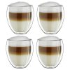 Set 4 pahare termice Creano DG-Bauchig, 400 ml, sticla borosilicata, perete dublu
