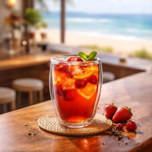 Set 4 pahare termice XXL Creano, 400 ml, sticla borosilicata, perete dublu, pentru latte