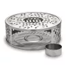 Suport incalzire ceainic Creano Leaf, din inox, cu suport pentru lumanare