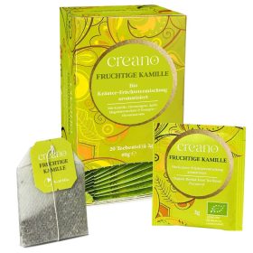   Ceai bio Creano Musetel Fructat, 20 plicuri, dulce-fructat, citric