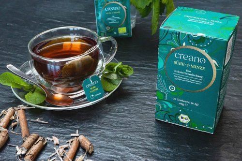 Ceai bio Creano Menta Dulce 3 Sortimente, 20 plicuri, menta piperata, menta de mar
