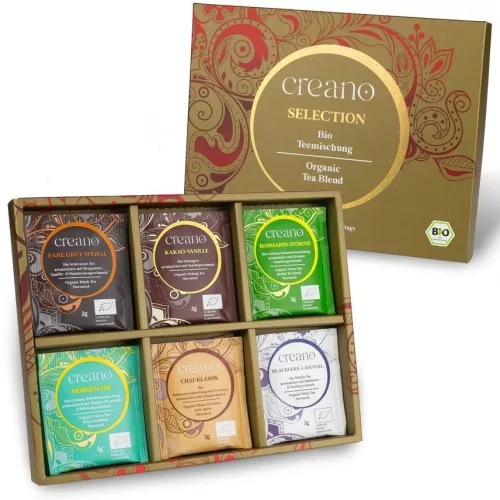 Set cadou ceai mixt Creano Tea Blend Selection, 24 plicuri cu 6