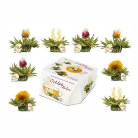   Set ceai infloritor Creano Teelini, 8 plicuri pentru cana, 4 arome, ceai alb