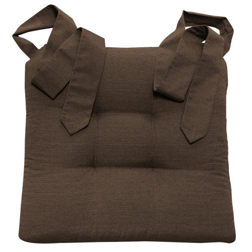 Perna Home pentru scaun cu panglica Homelevel, 42 x 46 cm, Maro, Poliester / Bumbac, 55197.05