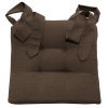 Perna Home pentru scaun cu panglica Homelevel, 42 x 46 cm, Maro, Poliester / Bumbac, 55197.05