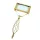 Lupă Giftdeco, alamă și sticlă, lățime 12 cm, lungime 27,5 cm Giftdeco 5902067221563 imagine 2