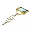 Lupă Giftdeco, alamă și sticlă, lățime 12 cm, lungime 27,5 cm Giftdeco 5902067221563 imagine 3
