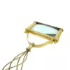Lupă Giftdeco, alamă și sticlă, lățime 12 cm, lungime 27,5 cm Giftdeco 5902067221563 imagine 4
