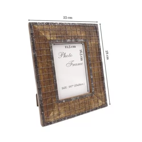 Ramă foto Giftdeco A-1329, pentru fotografie 13 x 18 cm, lemn de mango, 28 x 23 cm Giftdeco 5902067221808 imagine 3