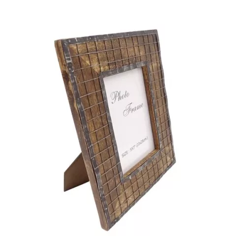 Ramă foto Giftdeco A-1329, pentru fotografie 13 x 18 cm, lemn de mango, 28 x 23 cm Giftdeco 5902067221808 imagine 4