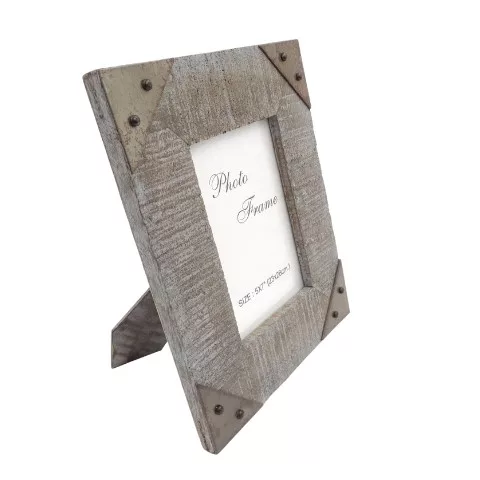 Ramă foto Giftdeco, pentru fotografie 10 x 15cm, lemn de mango și metal, 27,5 x 22,5 cm Giftdeco 5902067221839 imagine 4