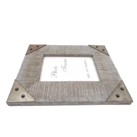 Ramă foto Giftdeco, pentru fotografie 10 x 15cm, lemn de mango și metal, 27,5 x 22,5 cm Giftdeco 5902067221839 imagine 9