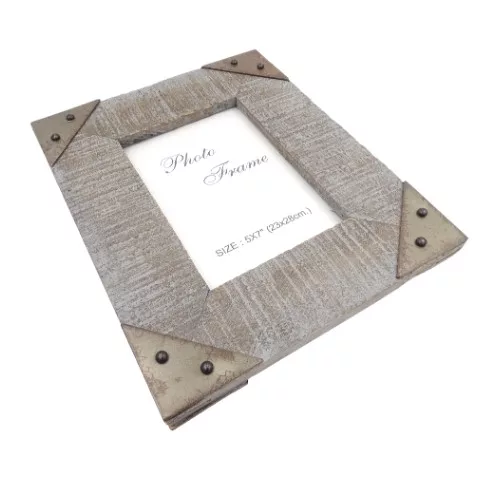 Ramă foto Giftdeco, pentru fotografie 13 x 18cm, lemn de mango și metal, 27,5 x 22,5 cm Giftdeco 5902067221846 imagine 7